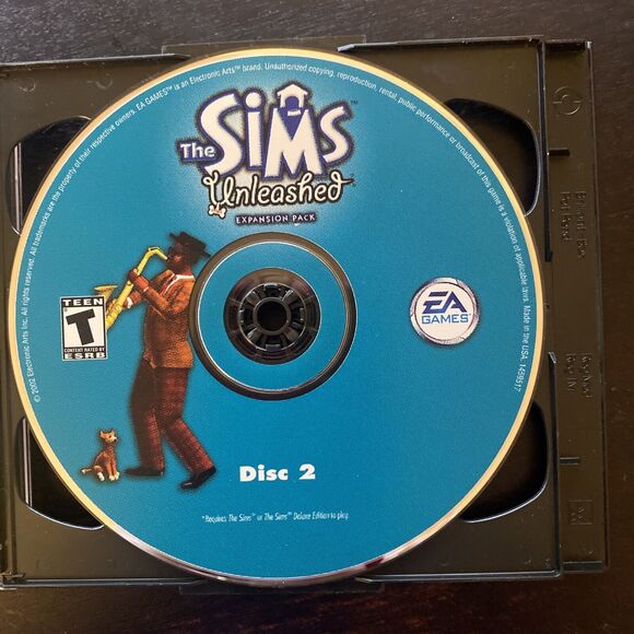 The Sims Unleashed 2 Disc Expansion Pack (PC, 2002) EA Games Cracked Case - Picture 5 of 6